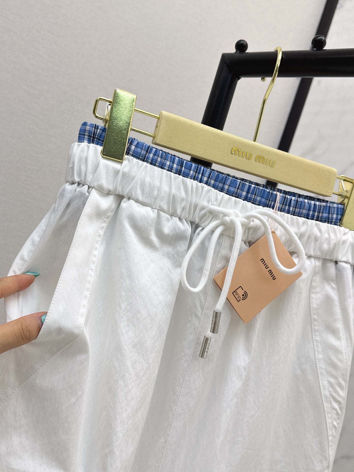 Miu 25ss drawstring skirt