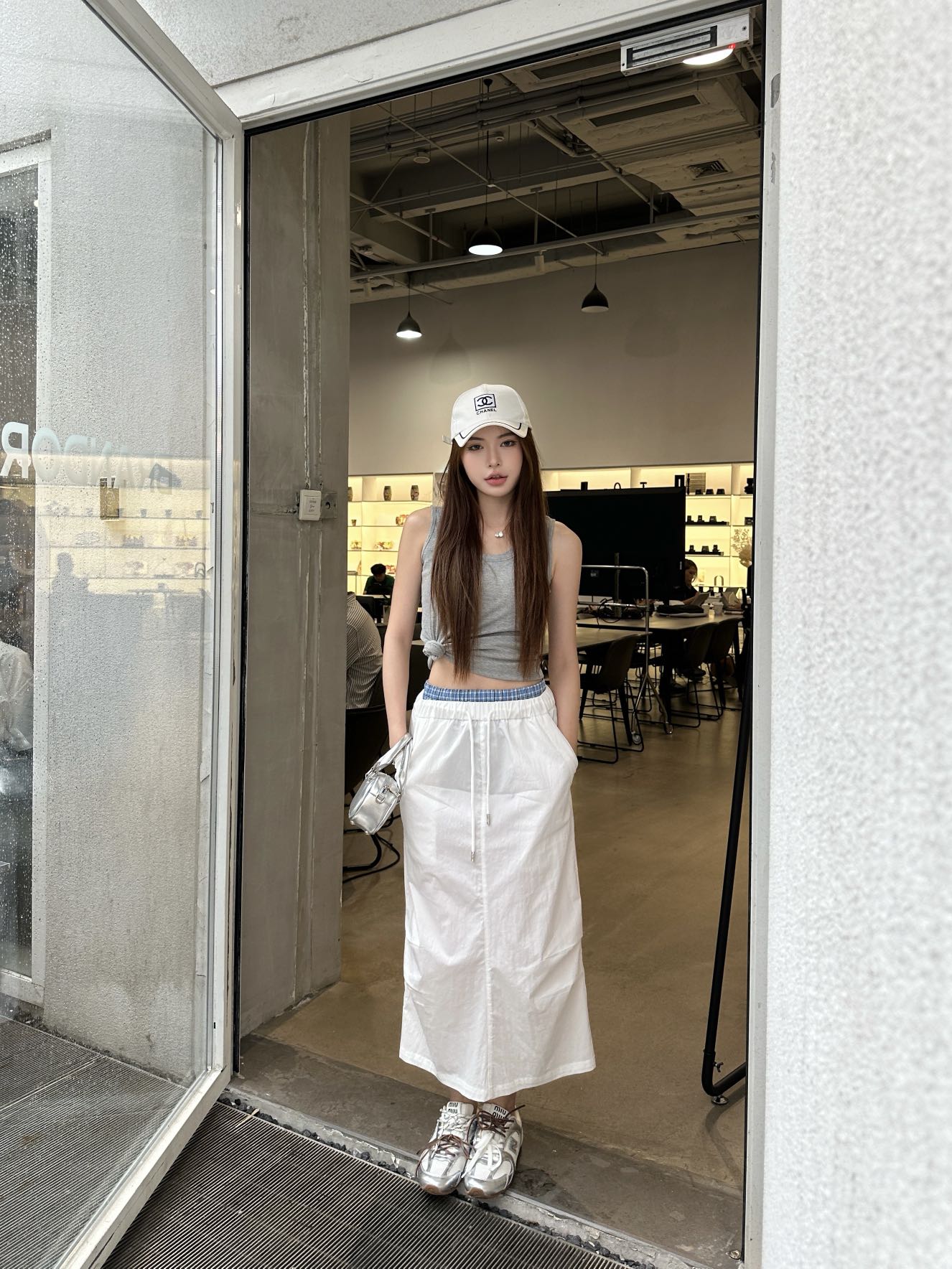 Miu 25ss drawstring skirt