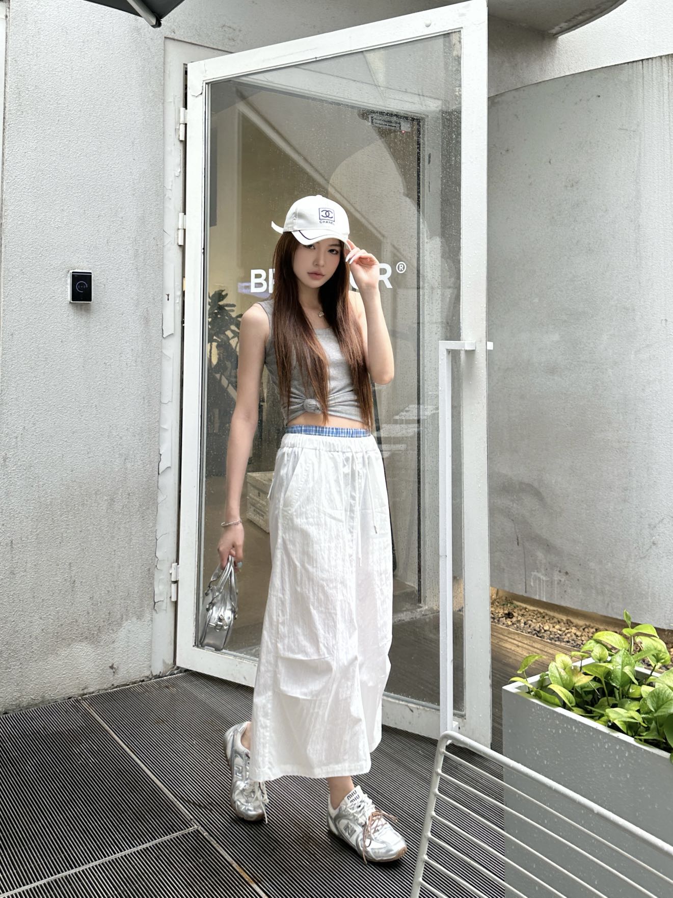 Miu 25ss drawstring skirt