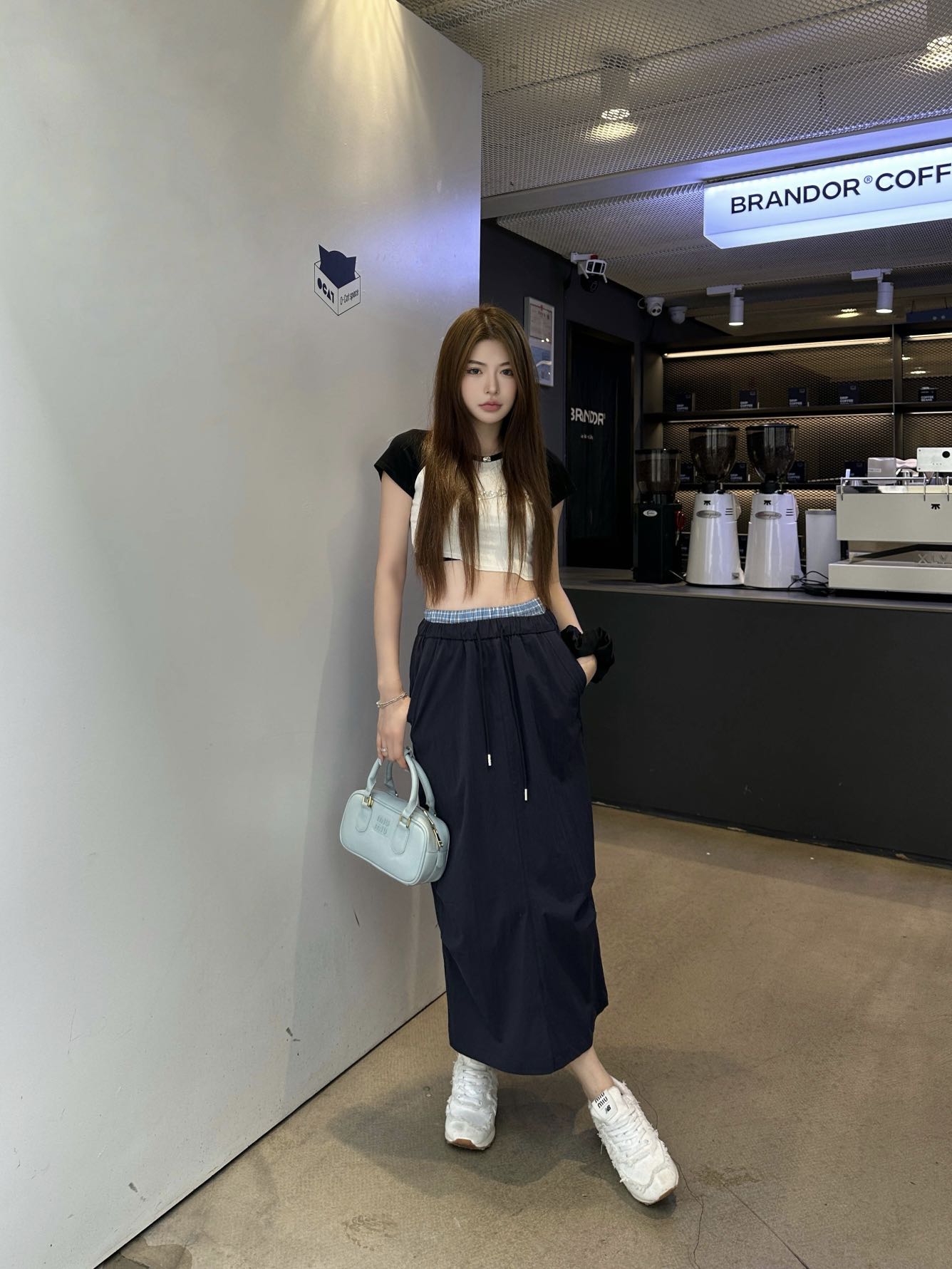 Miu 25ss drawstring skirt