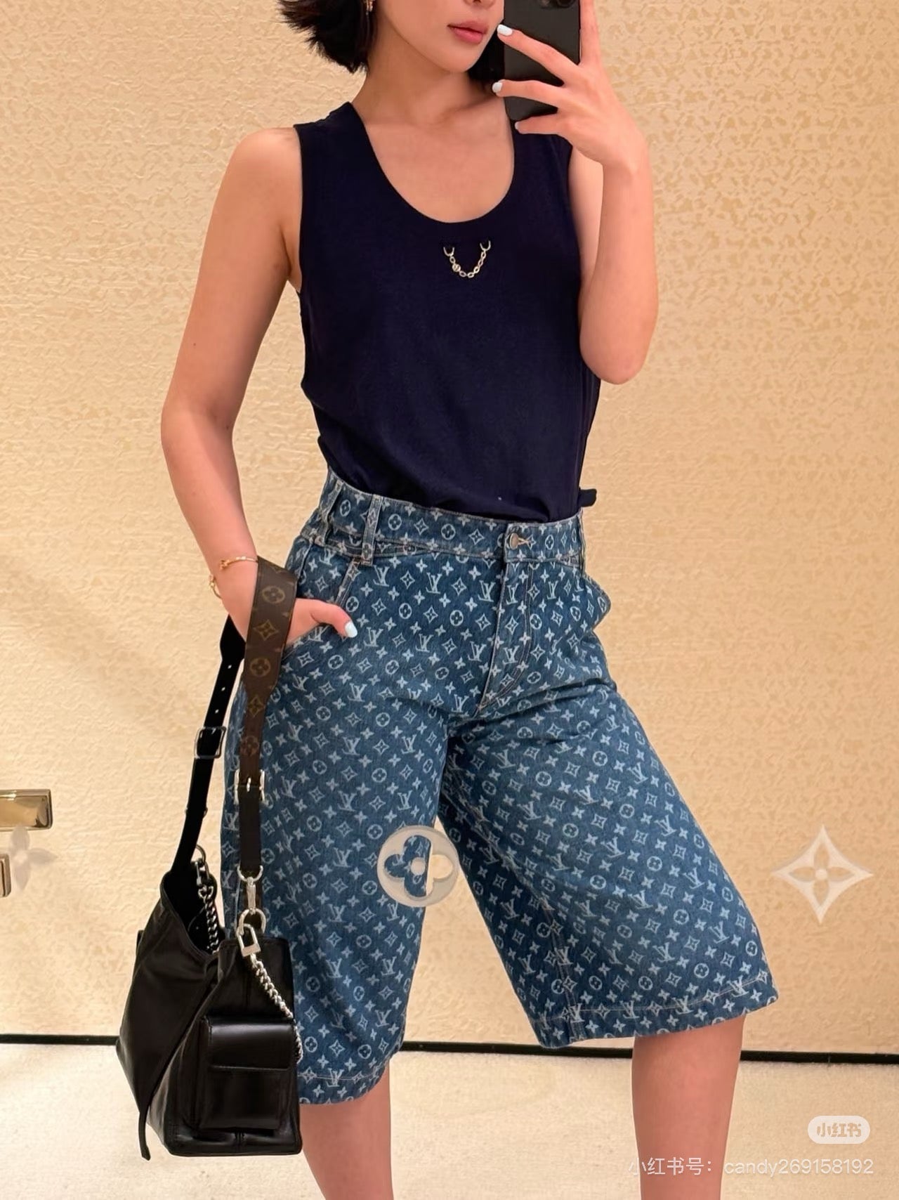 Louis 25ss denim short