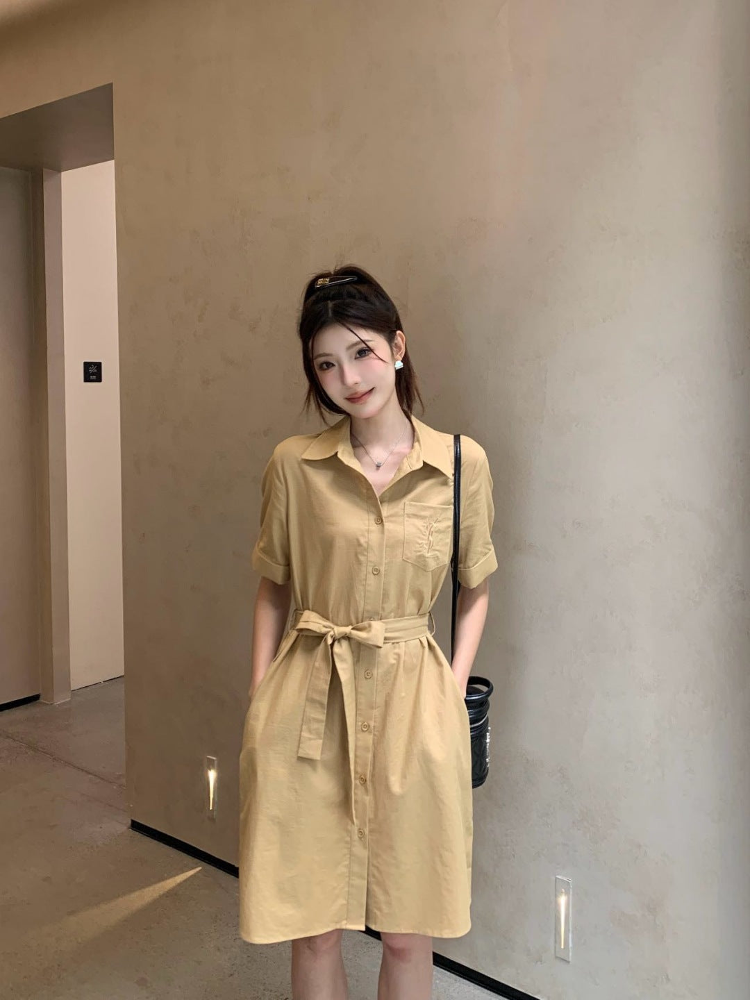 Saint lau 25ss shirt dress