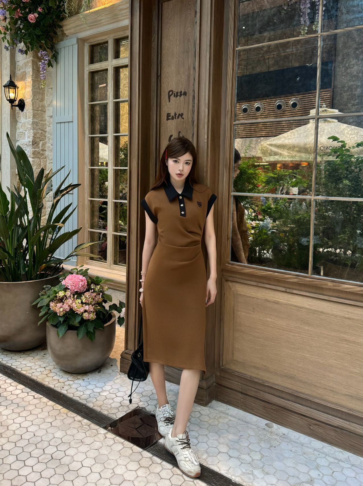 Loe 25ss lapel dress