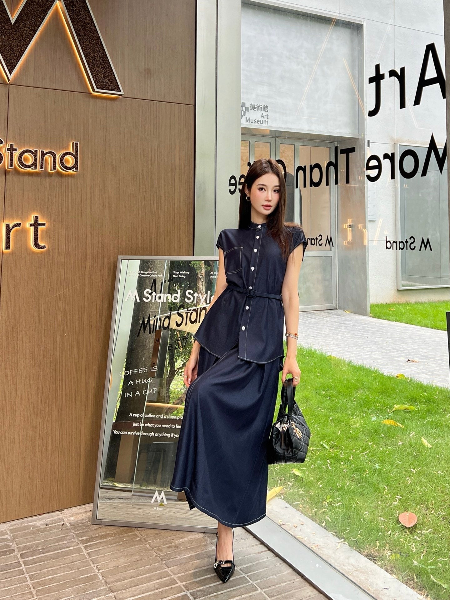CD 25SS denim skirt
