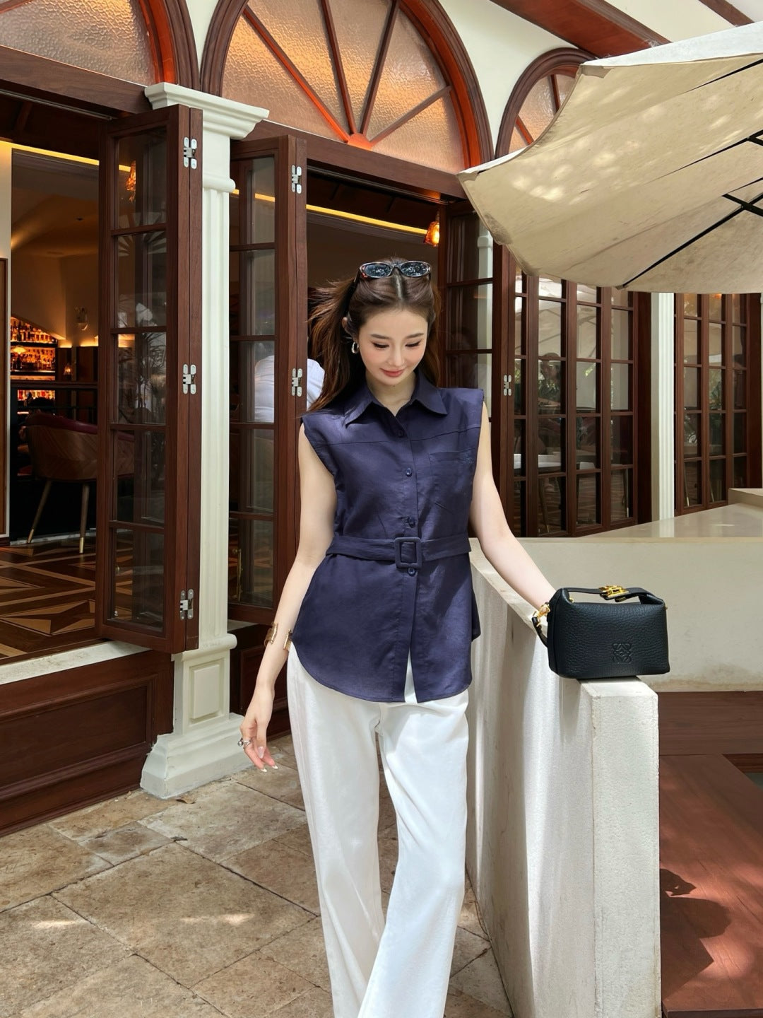 Loe 25ss sleeveless shirt