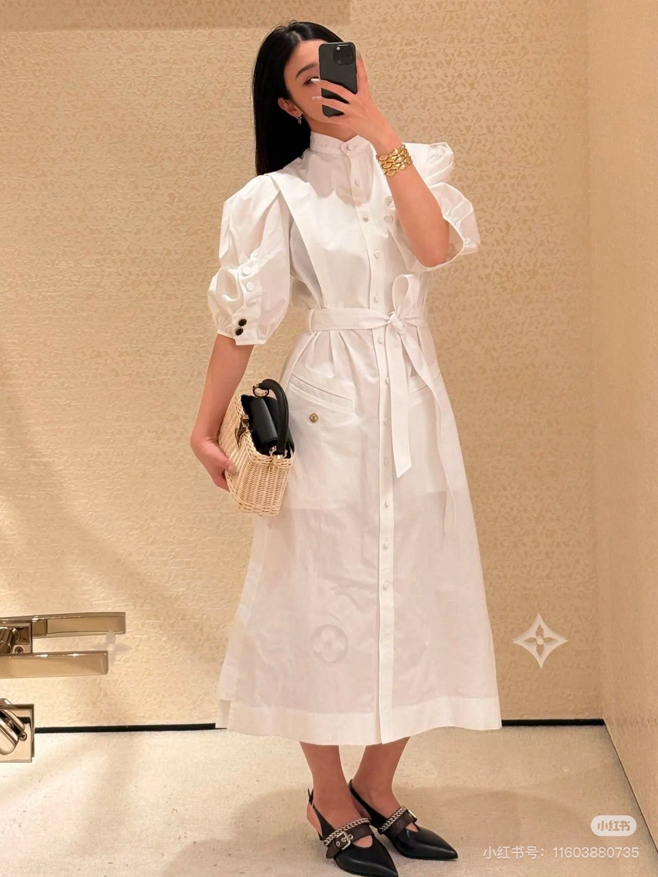 Louis 25ss shirt dress