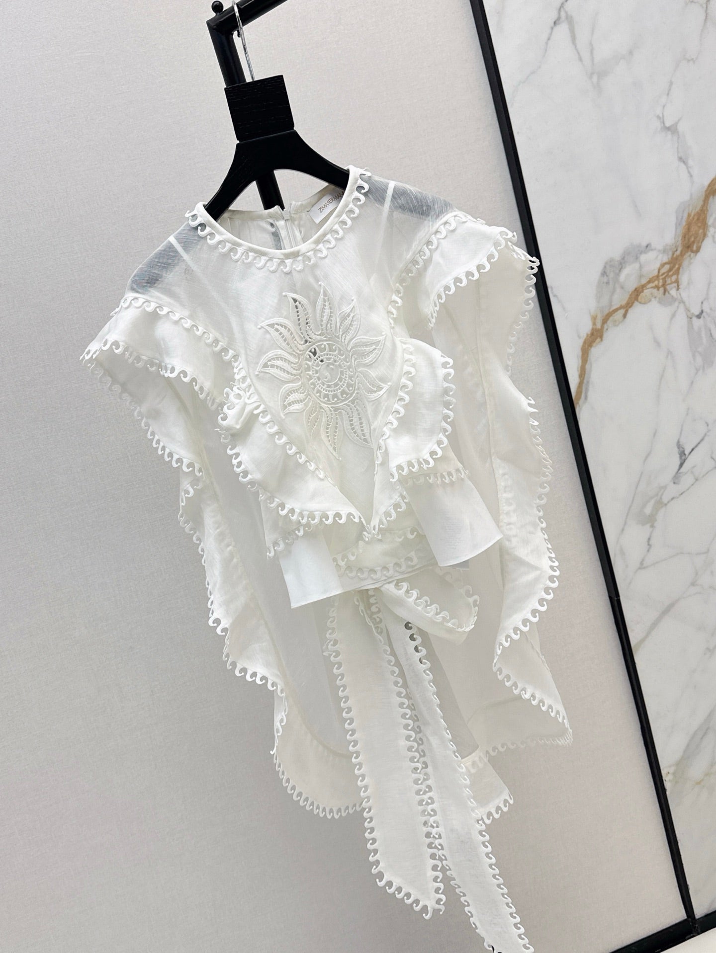 Zimm 25ss embroidered shirt