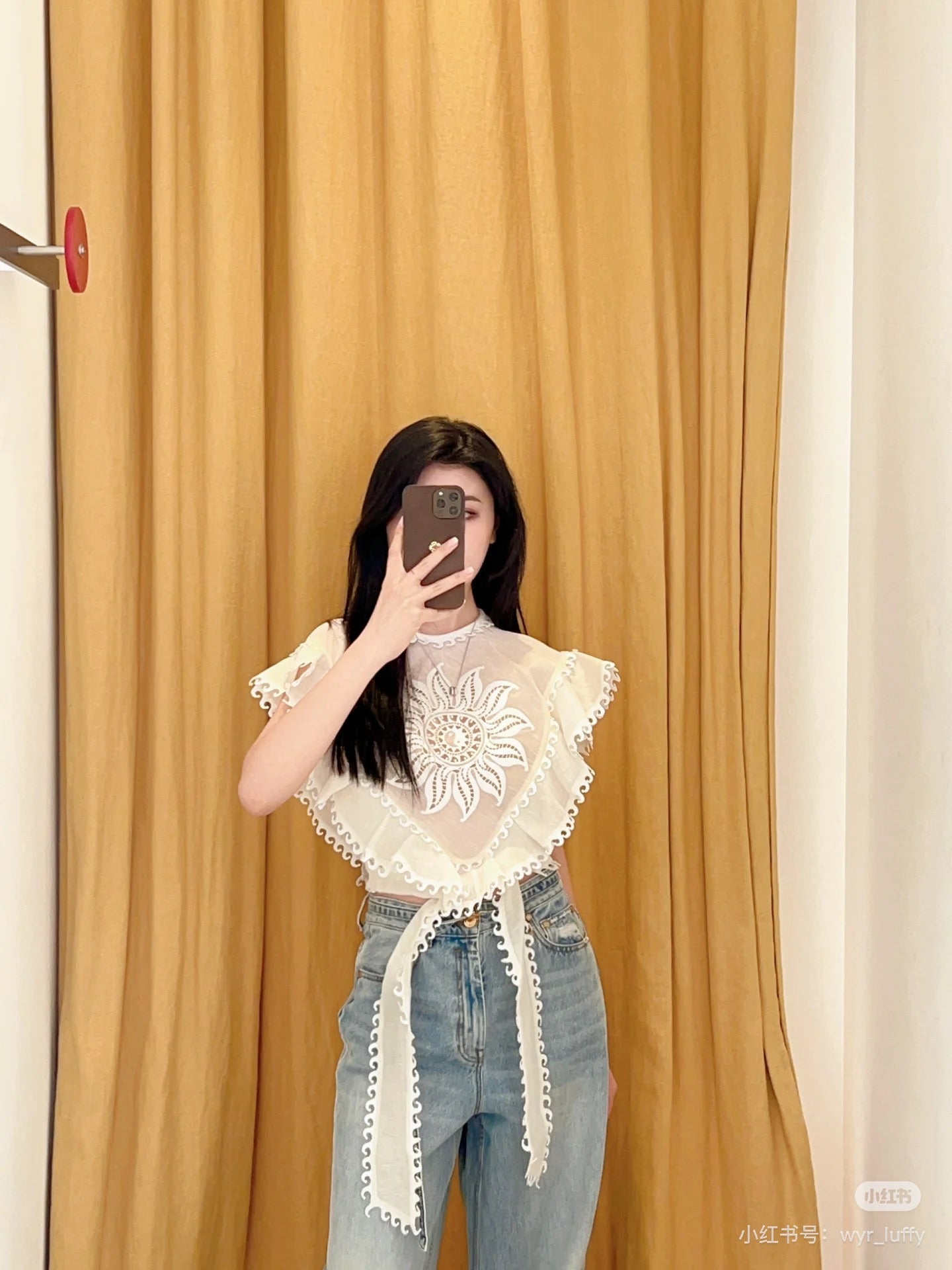 Zimm 25ss embroidered shirt