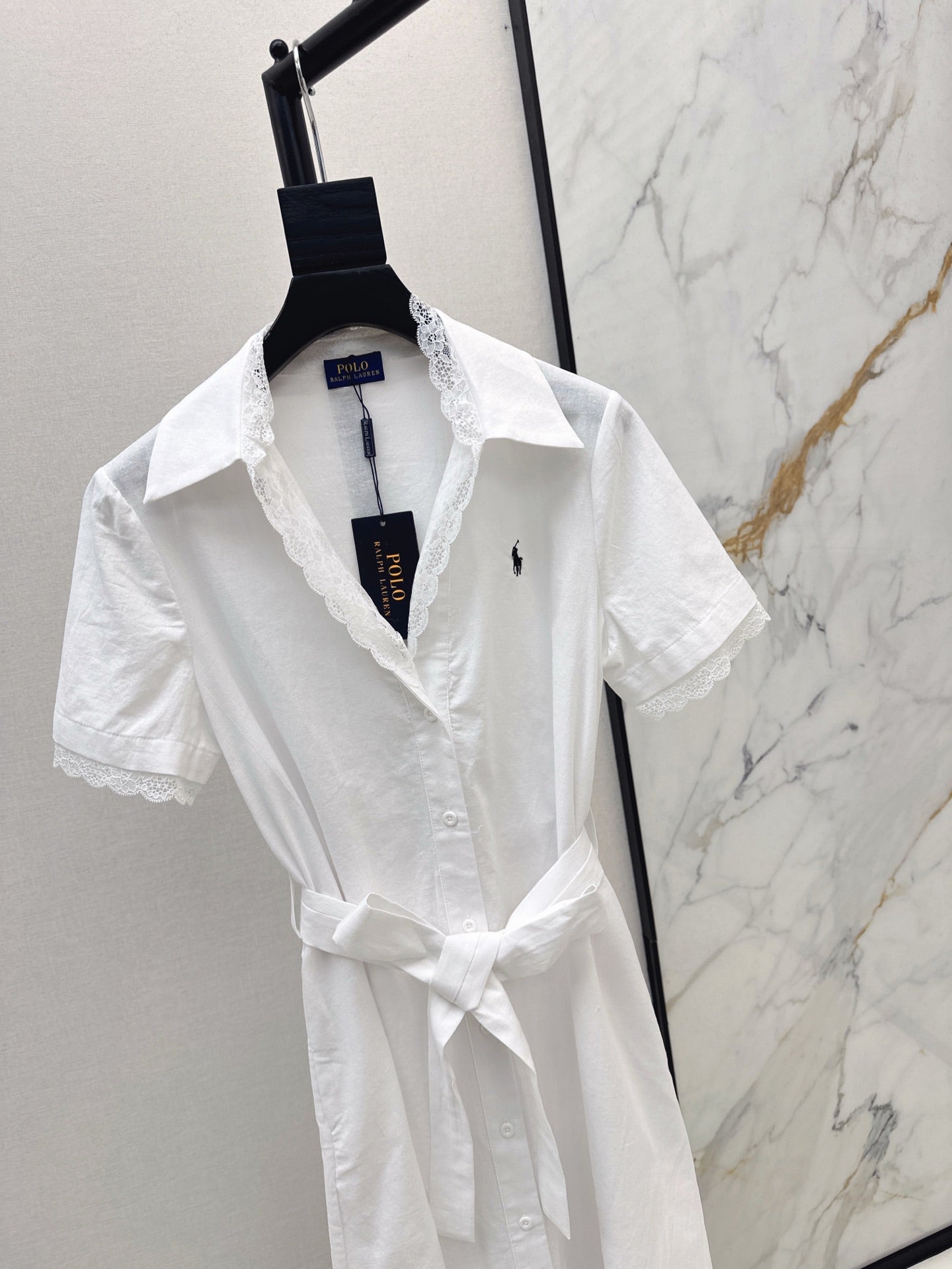 Ral 25ss lace shirt dress