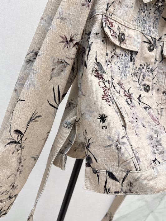 CD 25ss print denim jacket