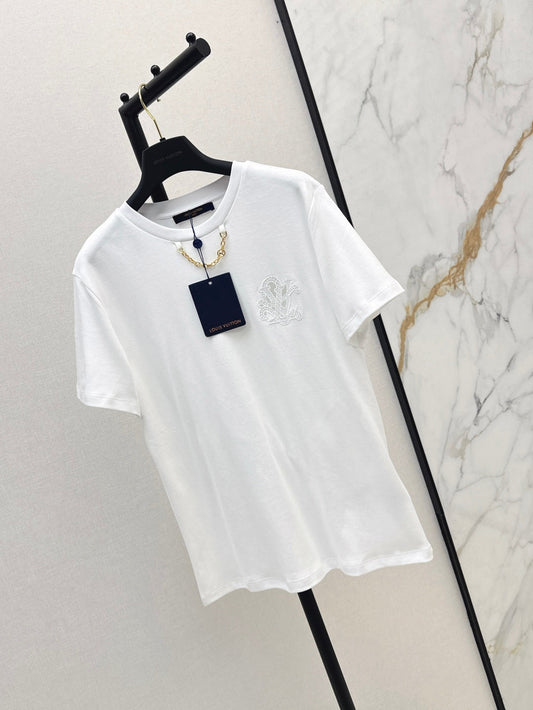 Louis 25ss embroidered t-shirt