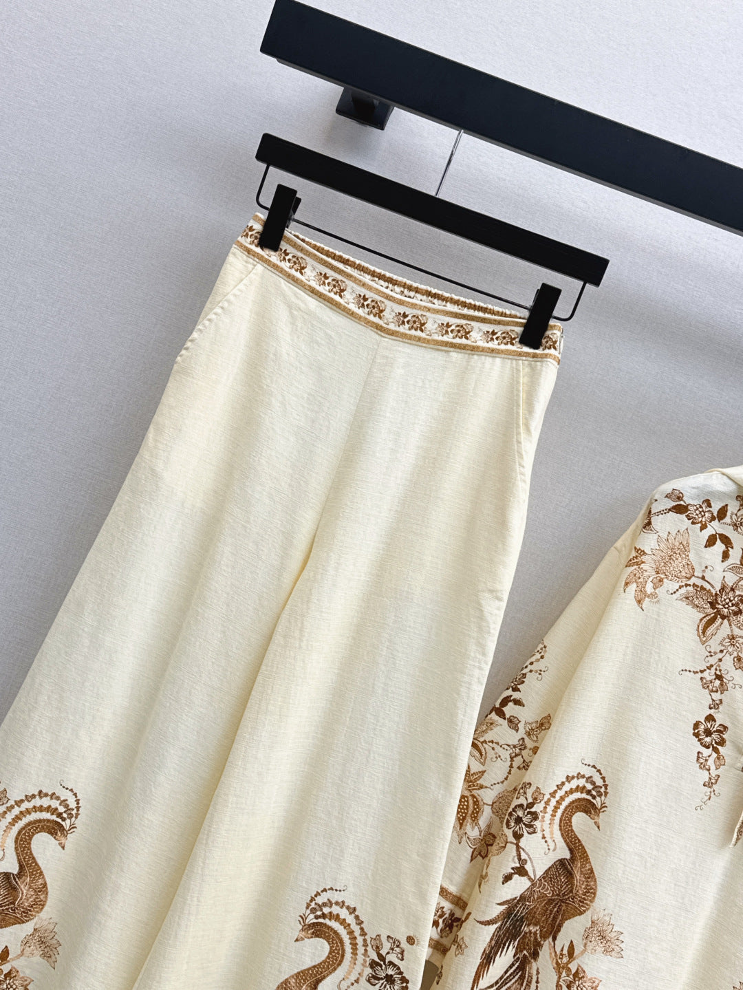 Zimm 25ss print linen pants