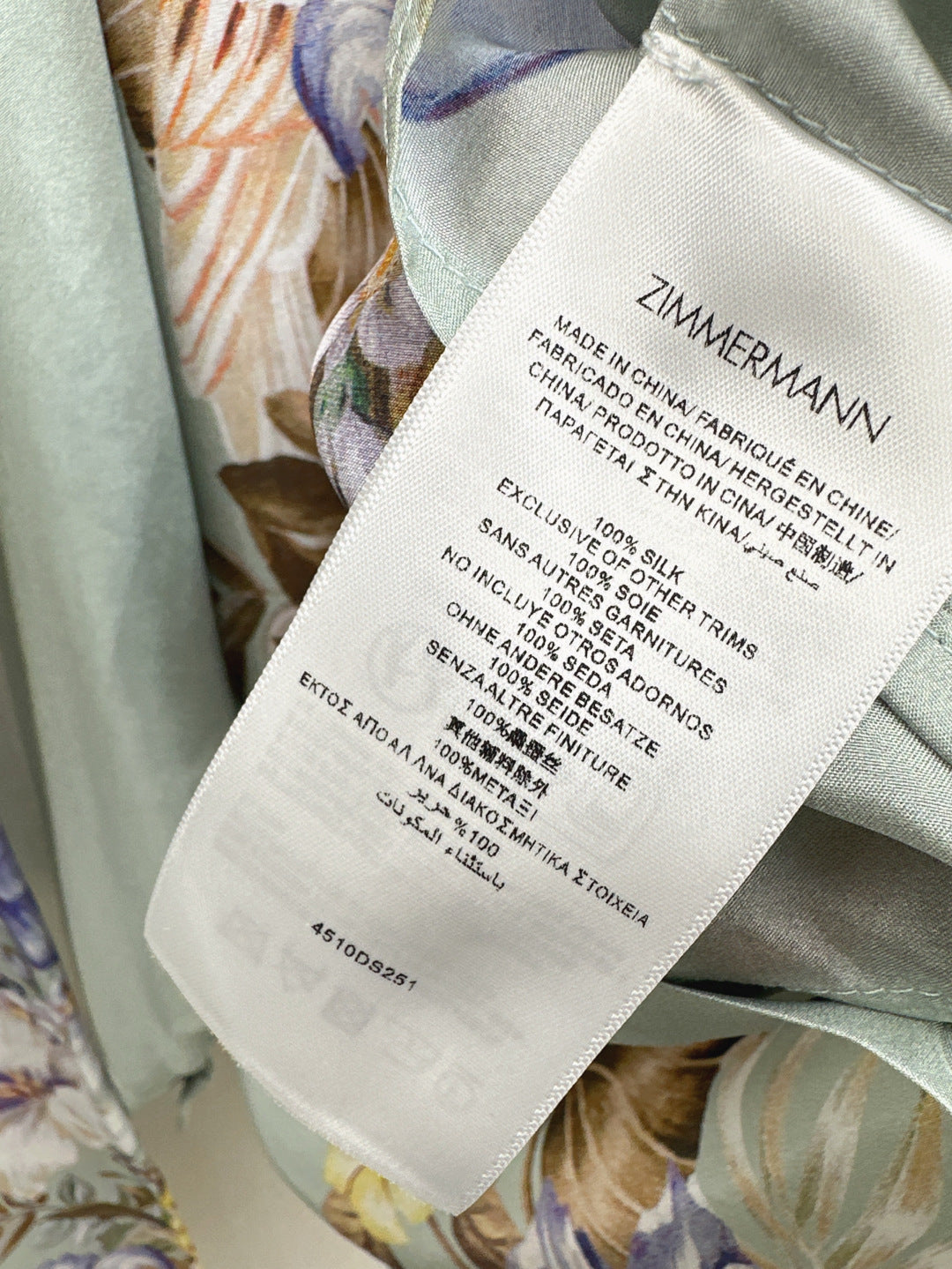 Zimm 25ss silk pants