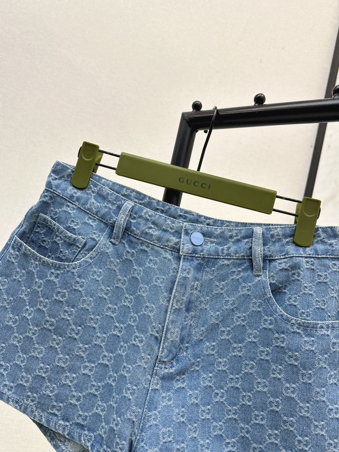 Guc 25ss jacquard denim short