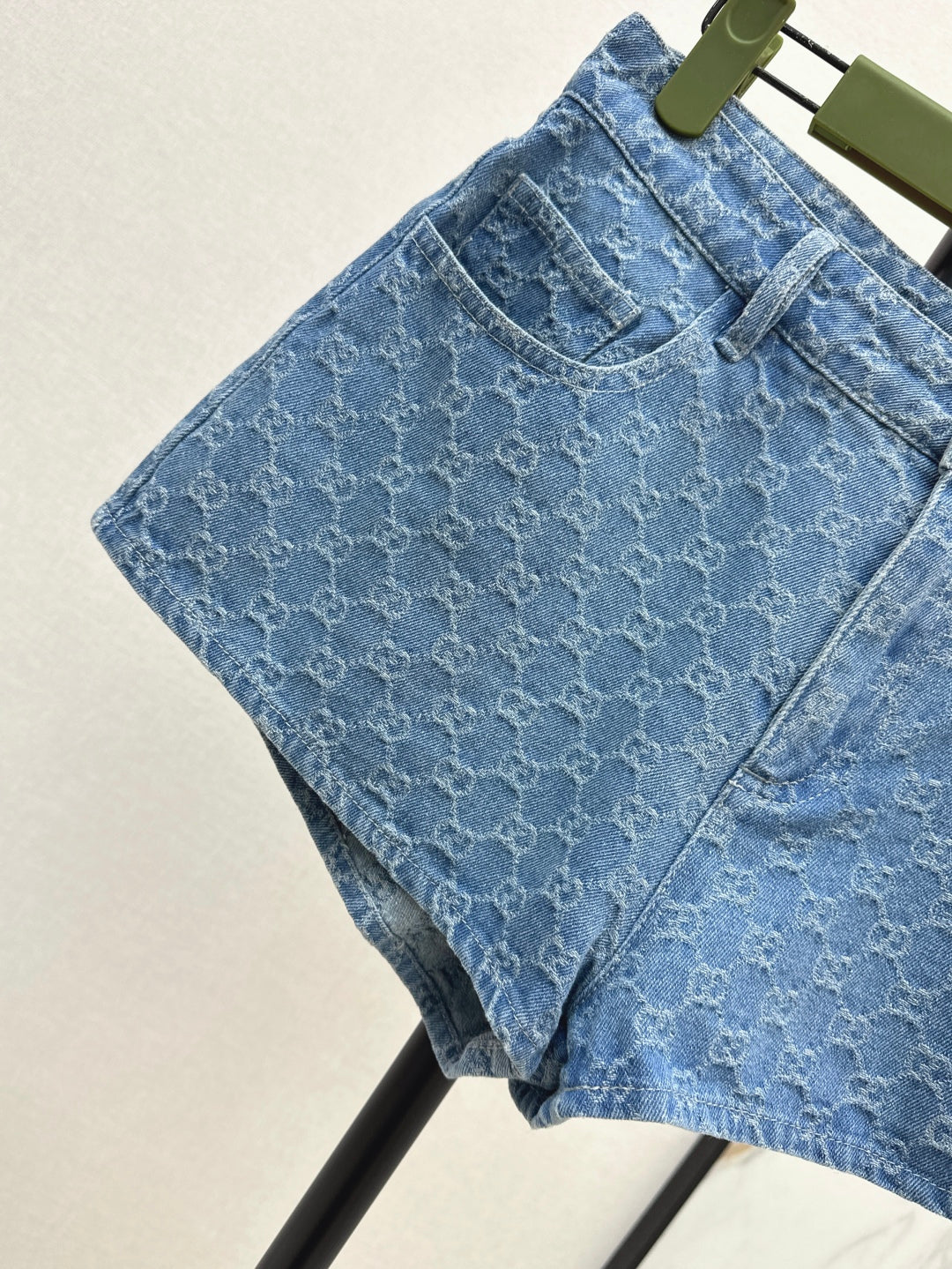 Guc 25ss jacquard denim short