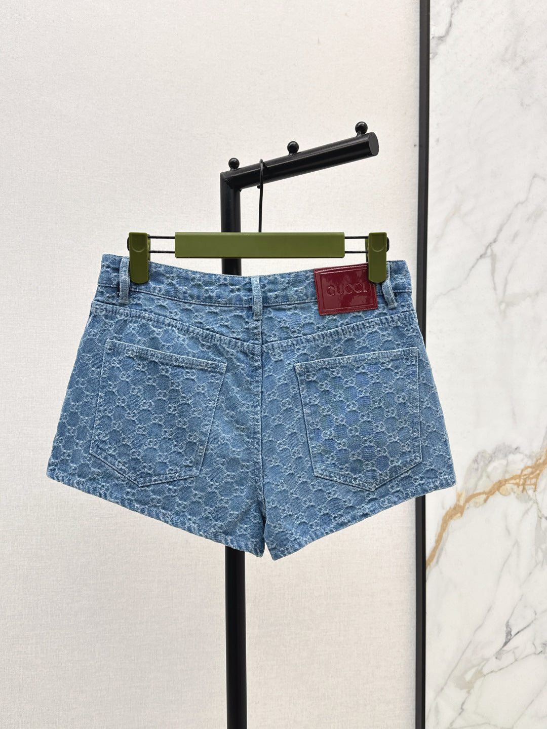 Guc 25ss jacquard denim short