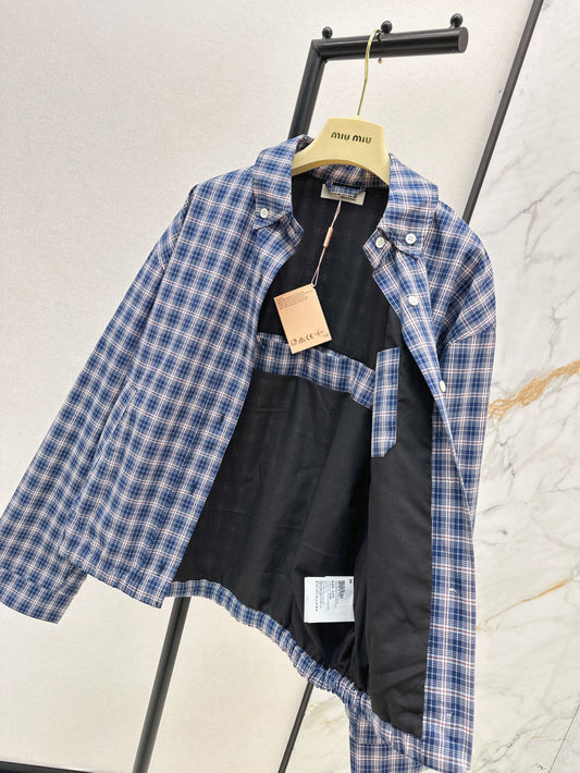 Miu 25ss plaid jacket