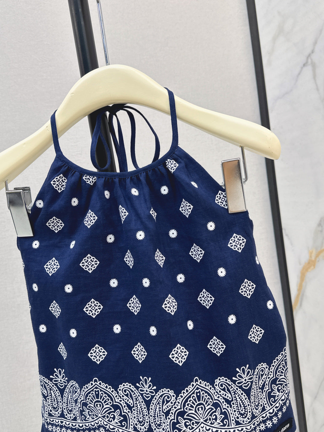 miu 25ss linen camisole