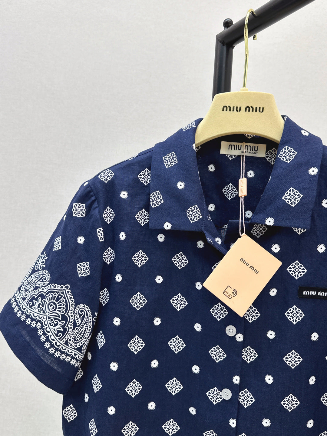 Miu 25ss linen shirt