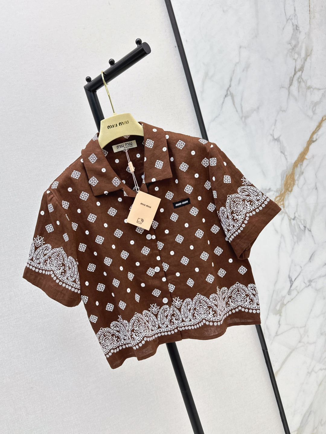 Miu 25ss linen shirt