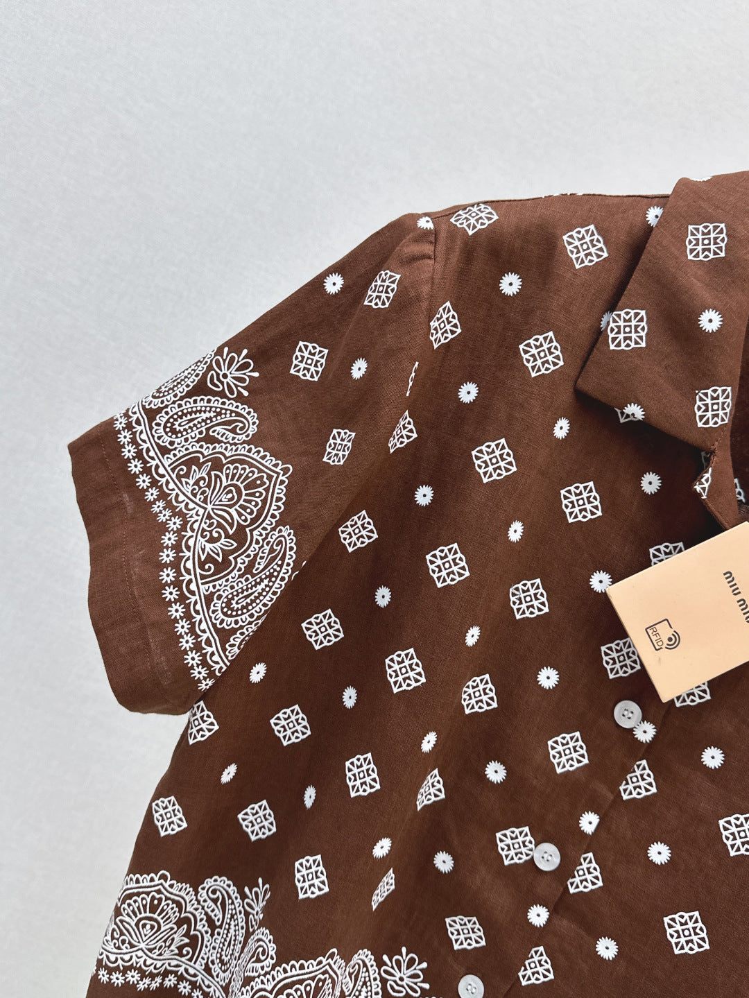 Miu 25ss linen shirt