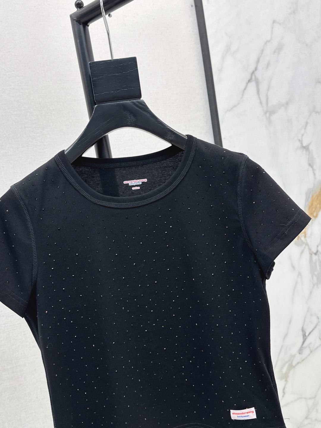 wang 25ss rhinestone t-shirt