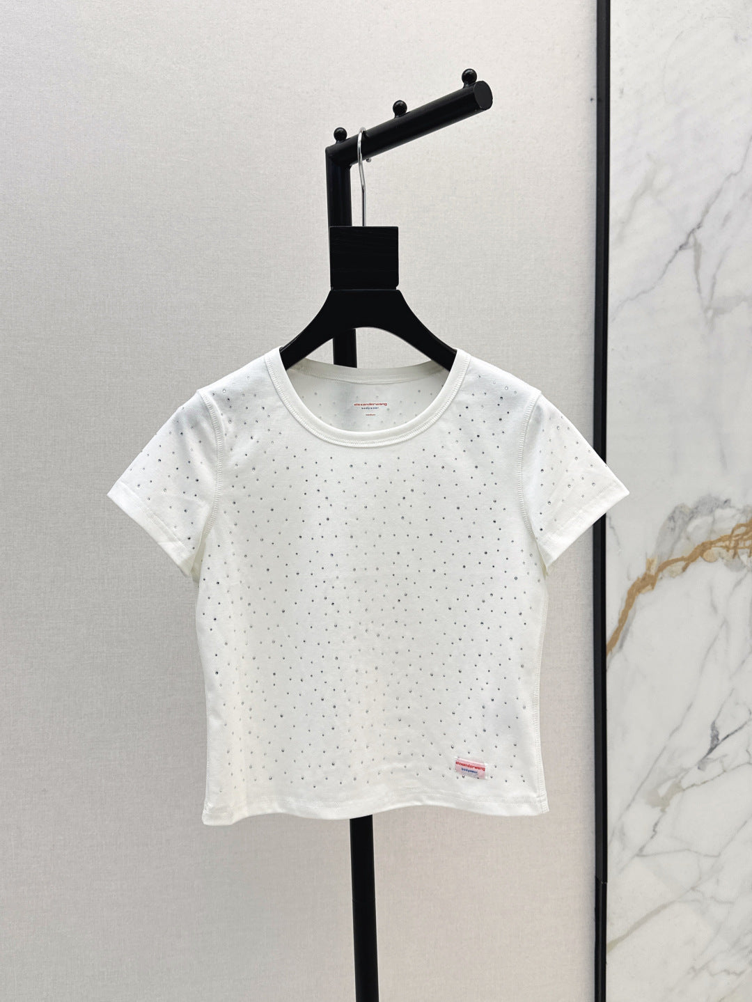 wang 25ss rhinestone t-shirt