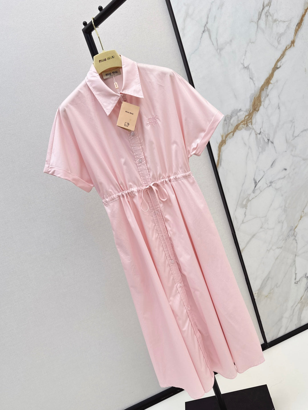 Miu 25ss drawstring dress