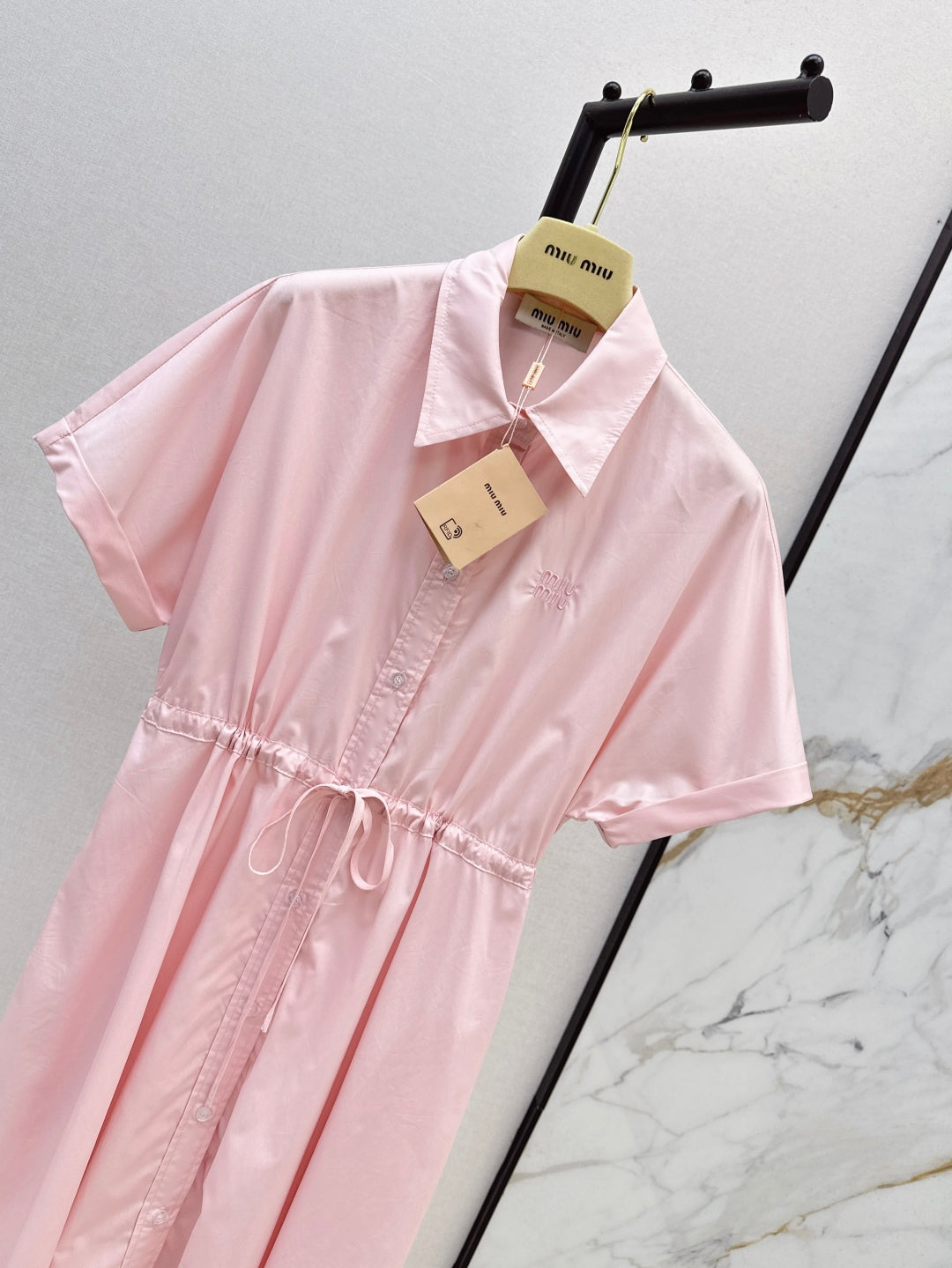 Miu 25ss drawstring dress