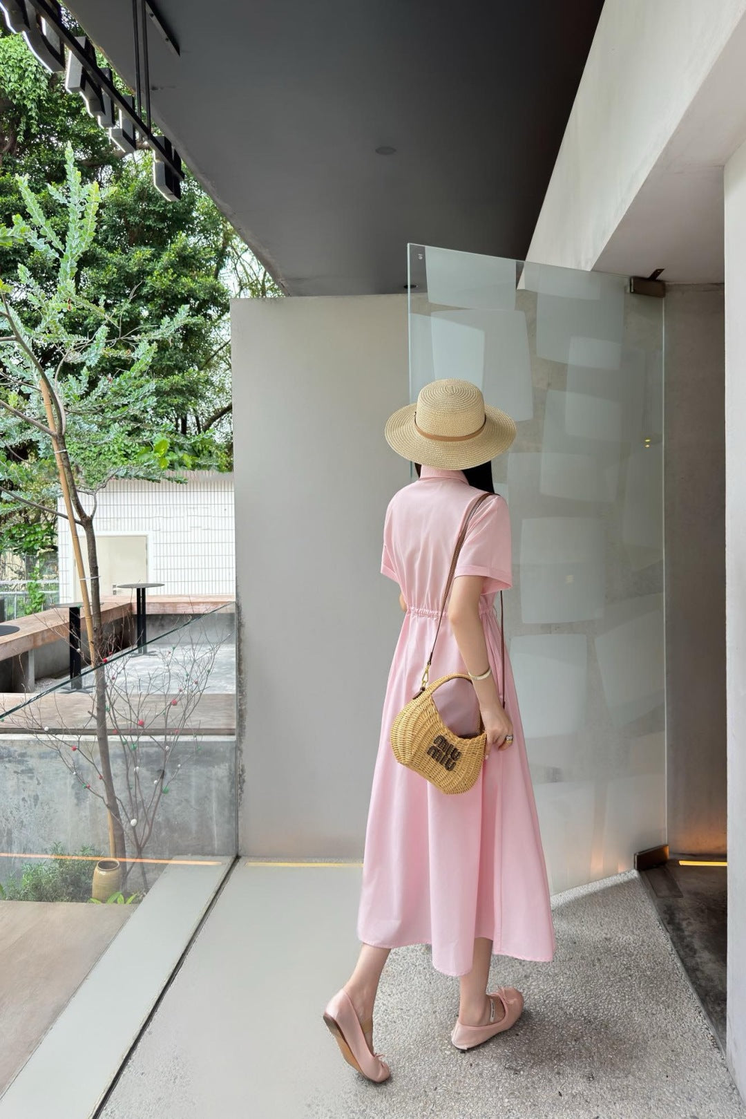 Miu 25ss drawstring dress