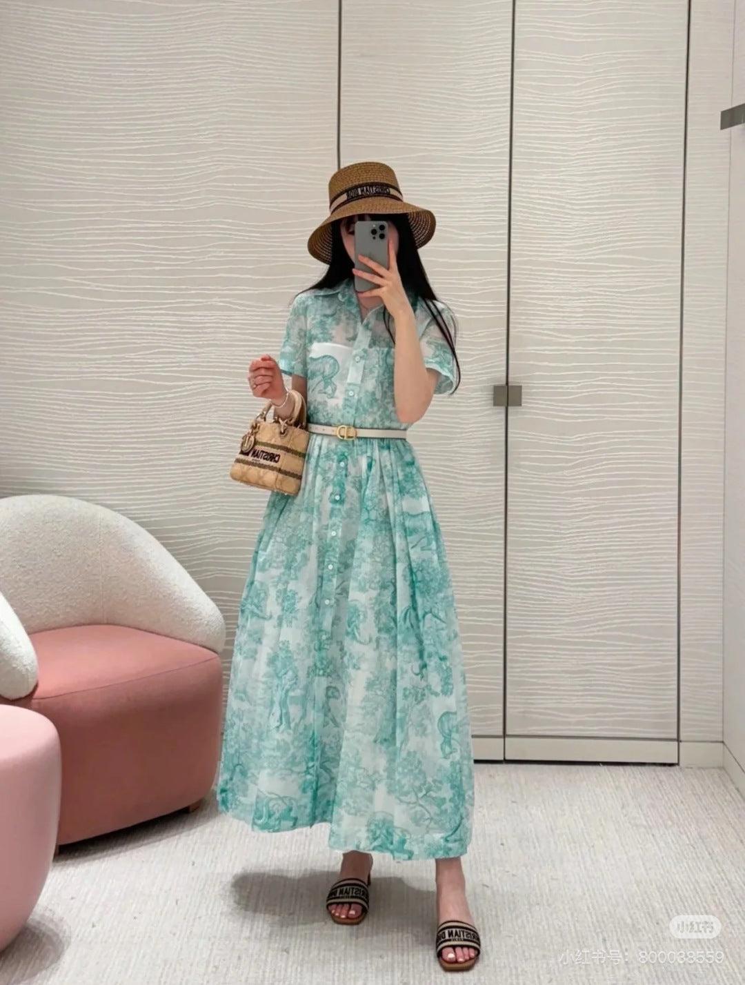 CD 25SS print dress