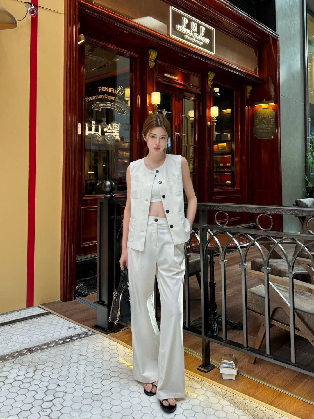 Loro 25ss vest pants set