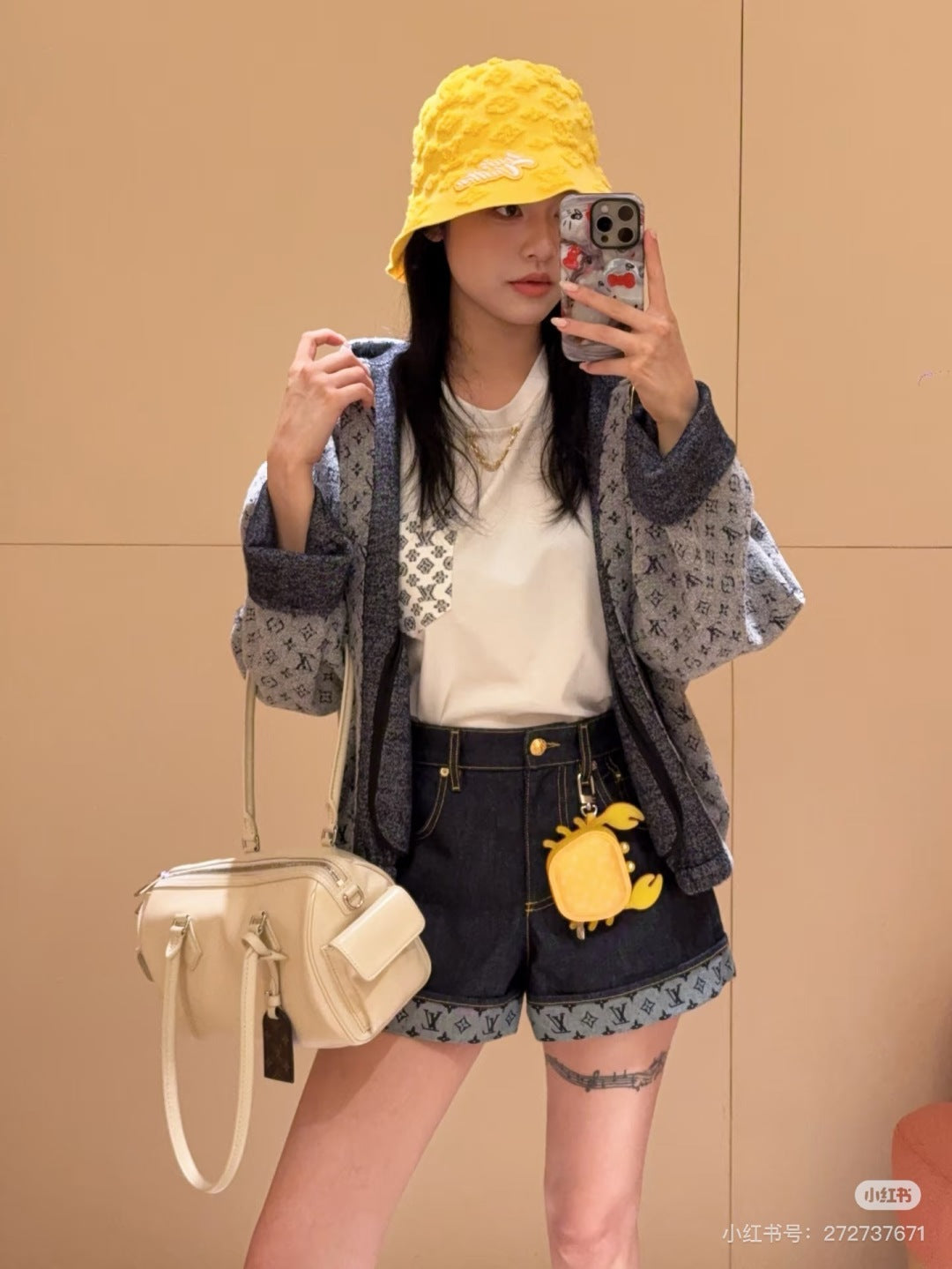 Louis 25ss denim short