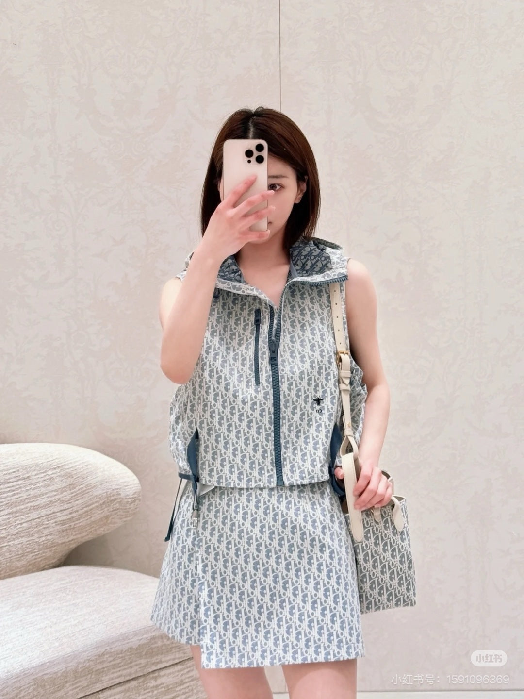 CD 25SS miss print skort