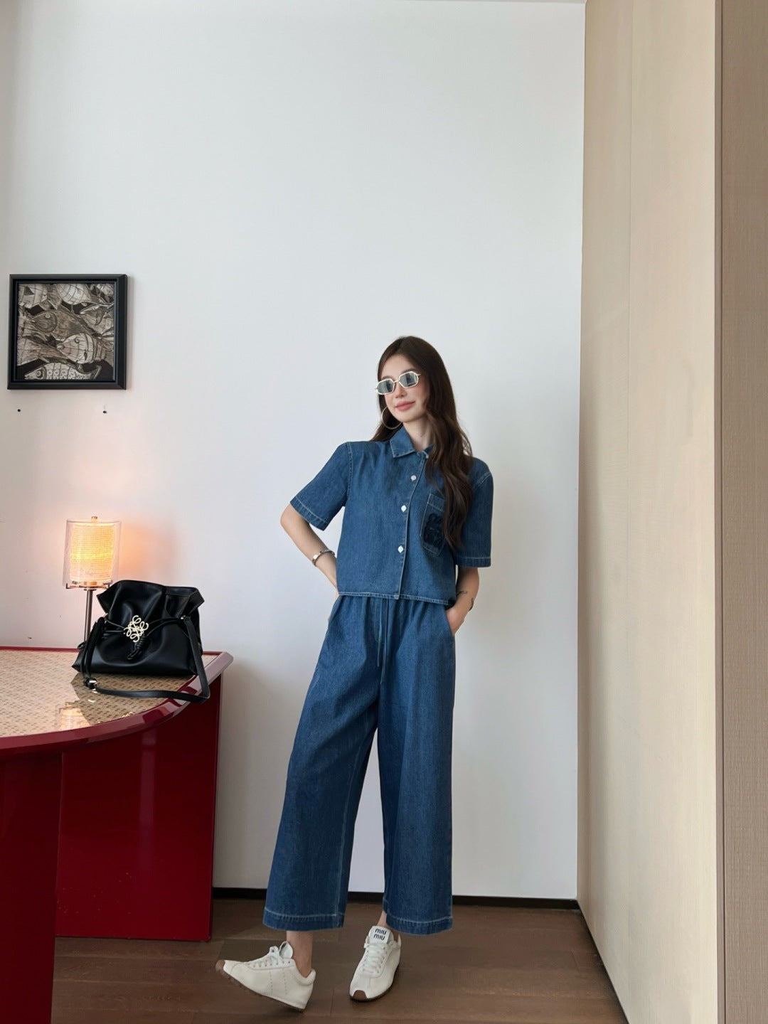 Loe 25ss denim shirt