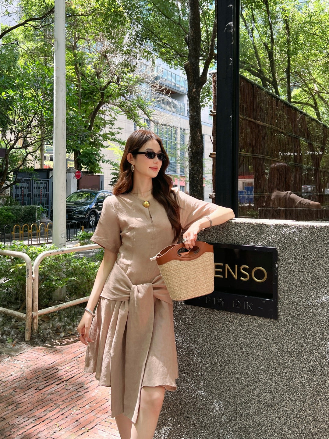 Loe 25ss Linen dress