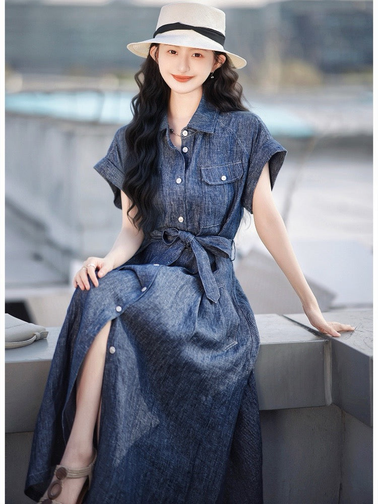 Row 25ss linen dress