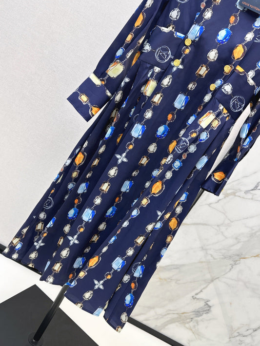 Louis 25ss print dress