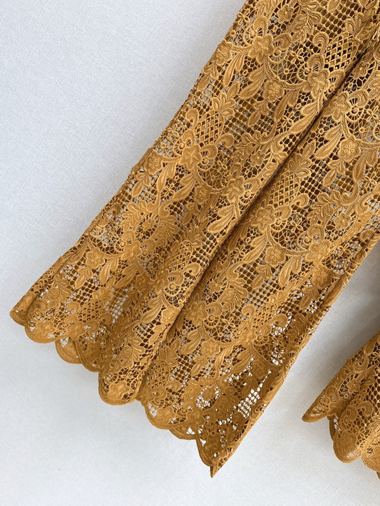 Zimm 25ss embroidered pants