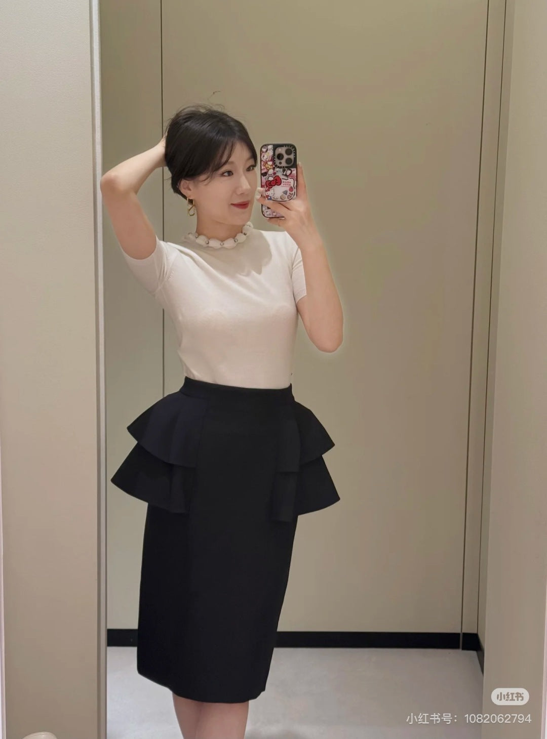 Valen 25ss ruffle skirt