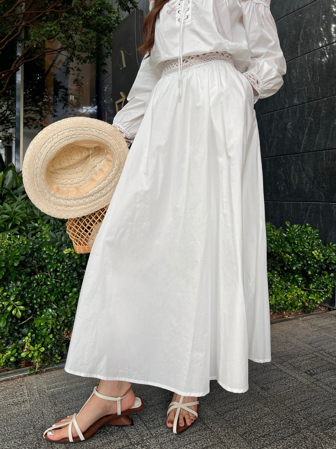 Celi 25ss embroidered skirt