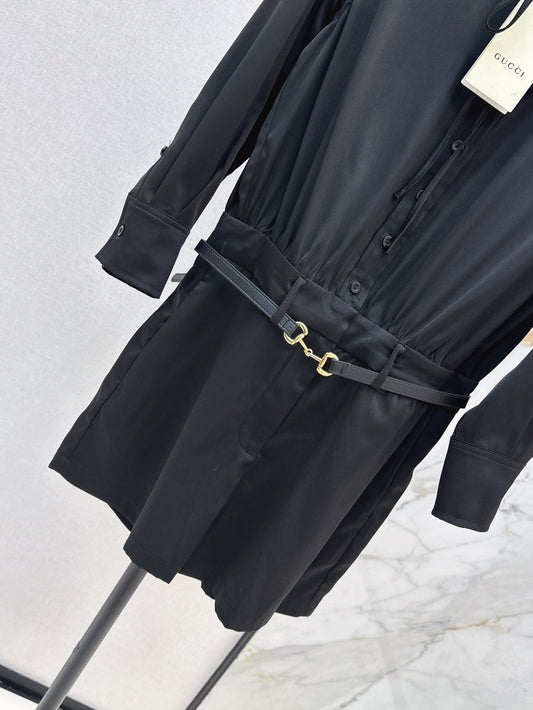 Guc 25ss belt jumpsuit