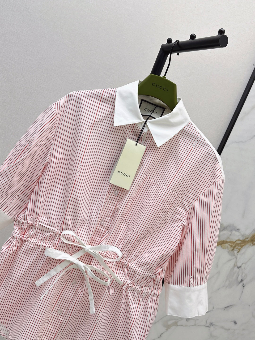 Guc 25ss drawstring shirt