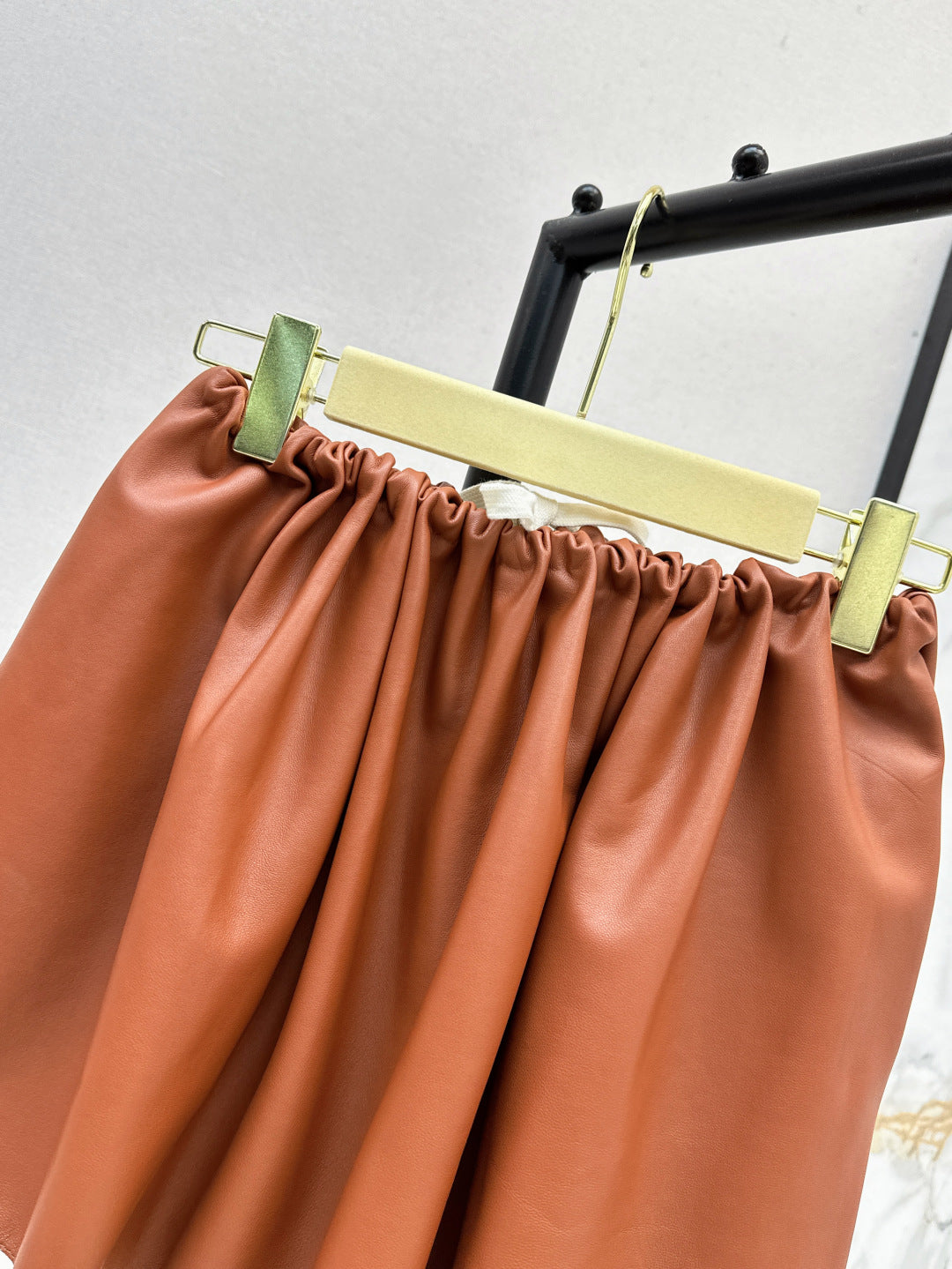 Miu 25ss leather skirt