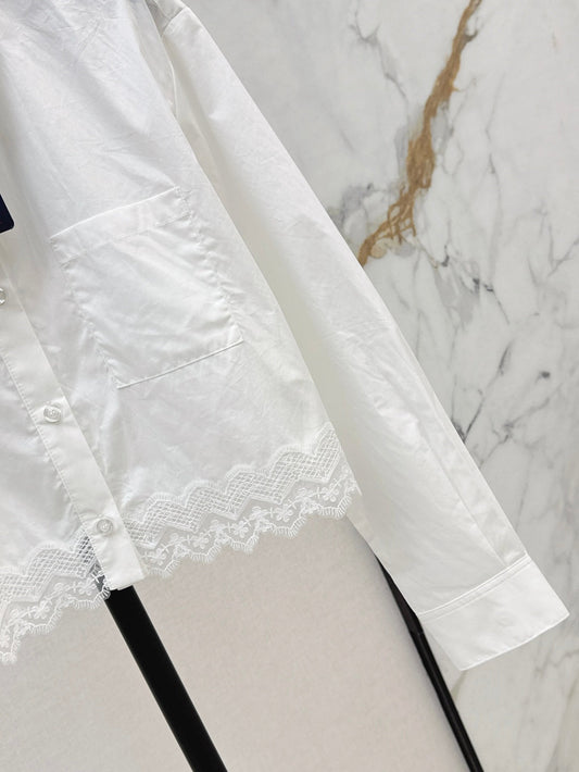 Louis 25ss lace shirt