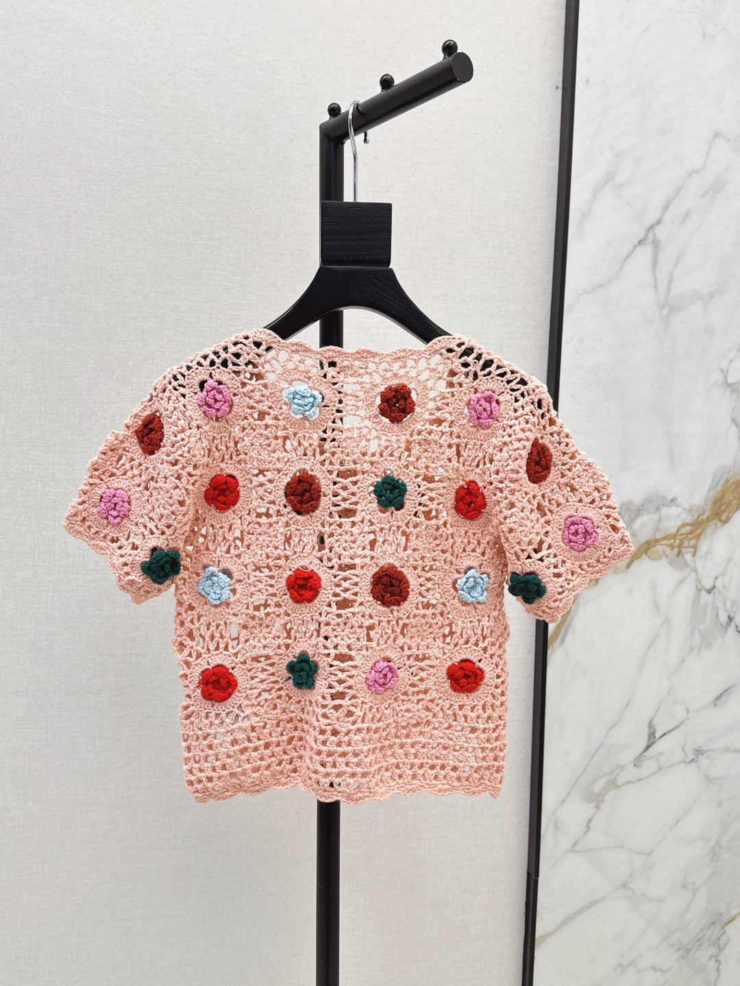 25SS knit crop cardigan
