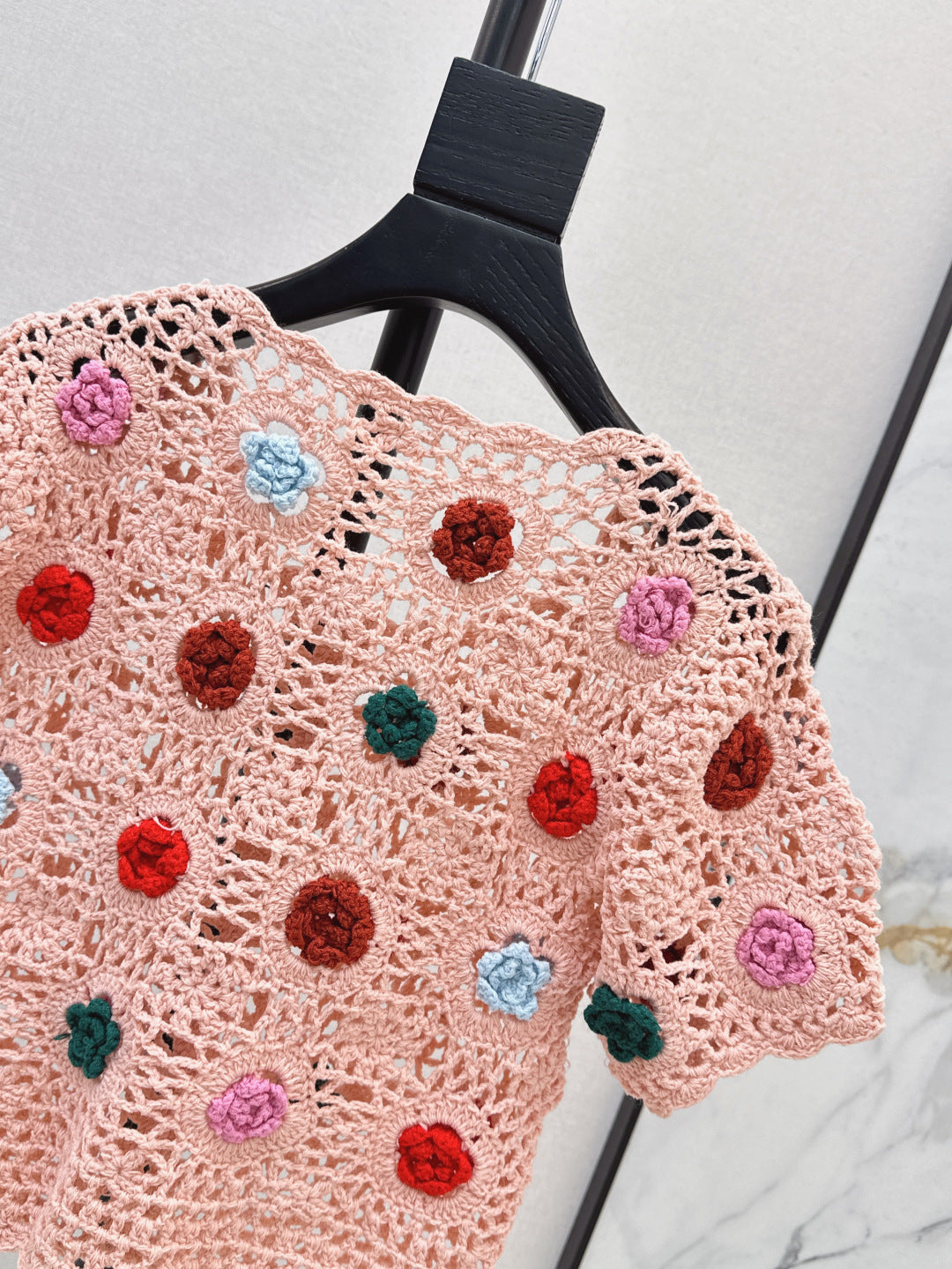 25SS knit crop cardigan