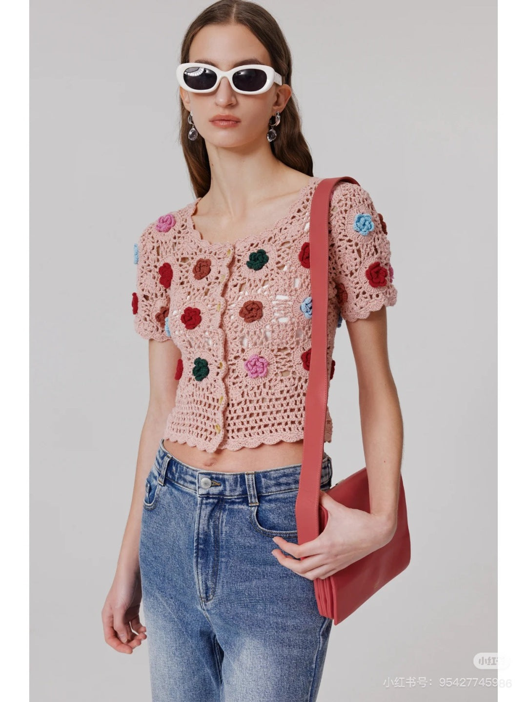 25SS knit crop cardigan