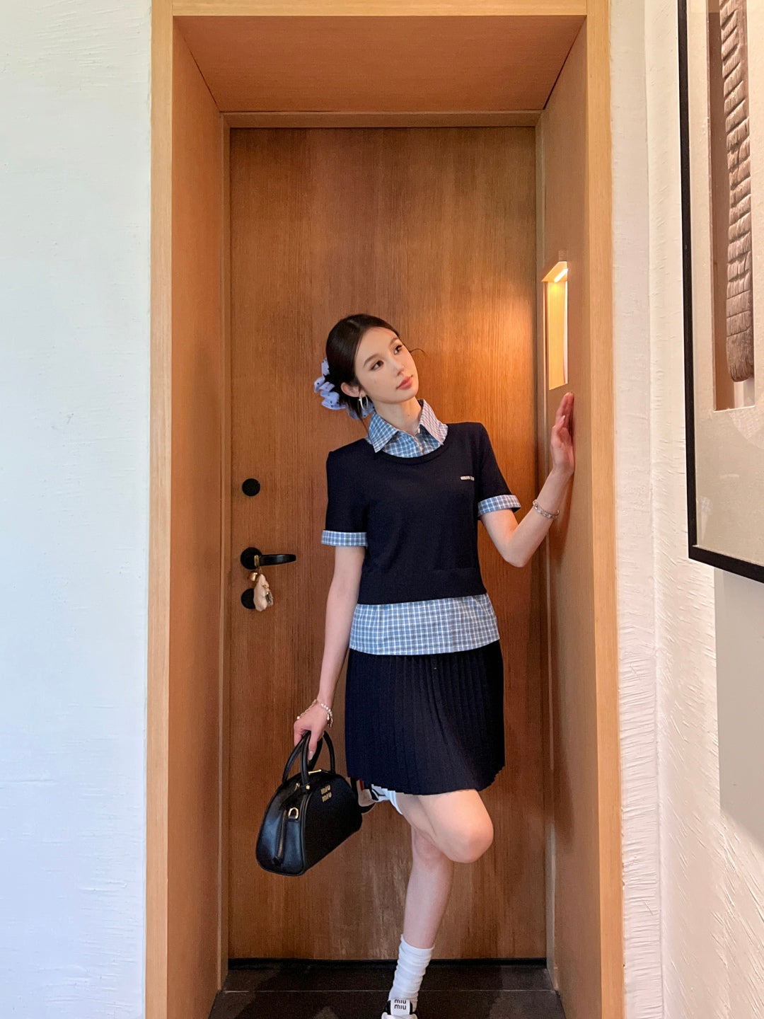 Miu 25ss knit suit