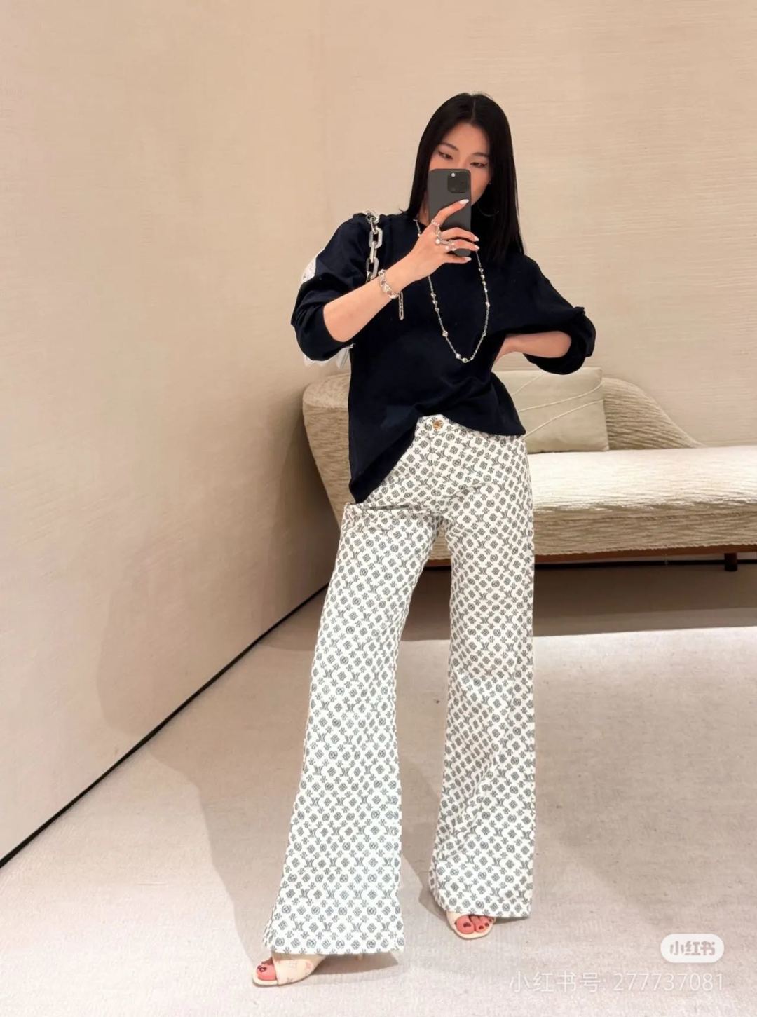 Louis 25fw jacquard jeans